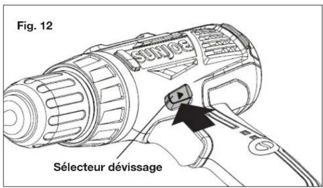 Sun Joe BDLA0050 - Choix du sens de rotation - 2