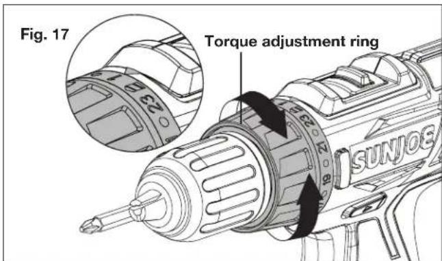 Sun Joe BDLA0050 - Adjusting Torque - 1