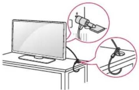 LG 75UW341C - Використання системи безпеки Kensington - 1