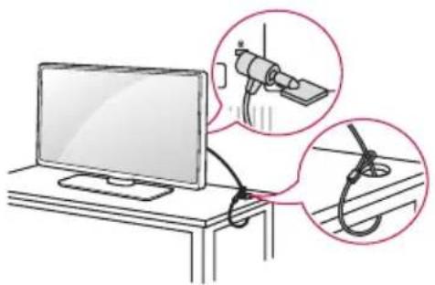 LG 75UW341C - Uso del sistema de seguridad Kensington - 1
