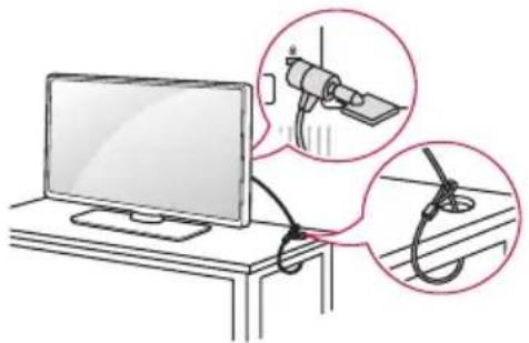 LG 75UW341C - Kensington güvenlik sisteminin kullanılması - 1