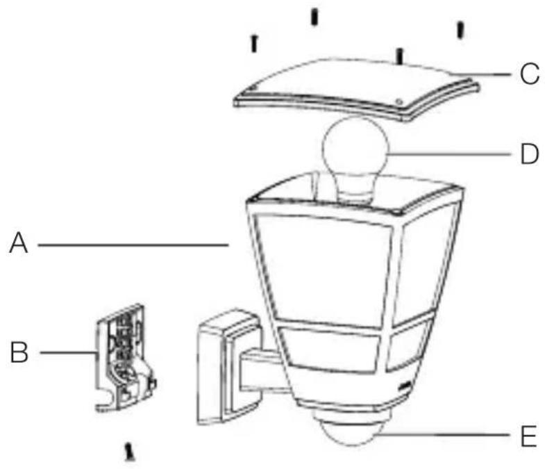 STEINEL L 10 S - Overzicht lamp L 10 S - 1