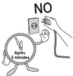NO Après 5 minutes