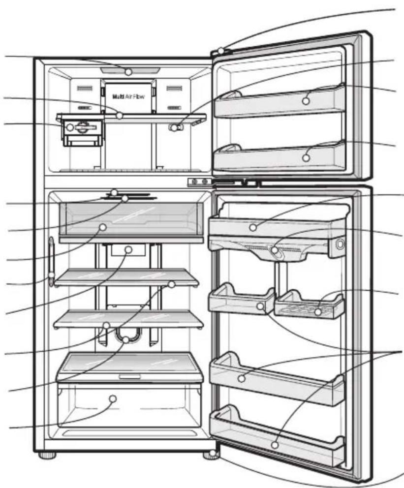 LG GNC782HLCL - Compartiment refrigerateur - 1