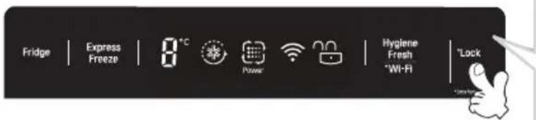 Fridge | Express Freeze | 8 °C Power Hygiene Fresh *Wi-Fi | Lock *Lock