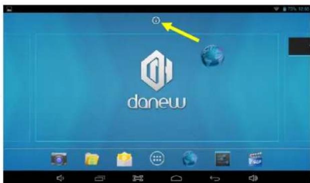 DANEW i1012 - pour installer les widgets: - 2