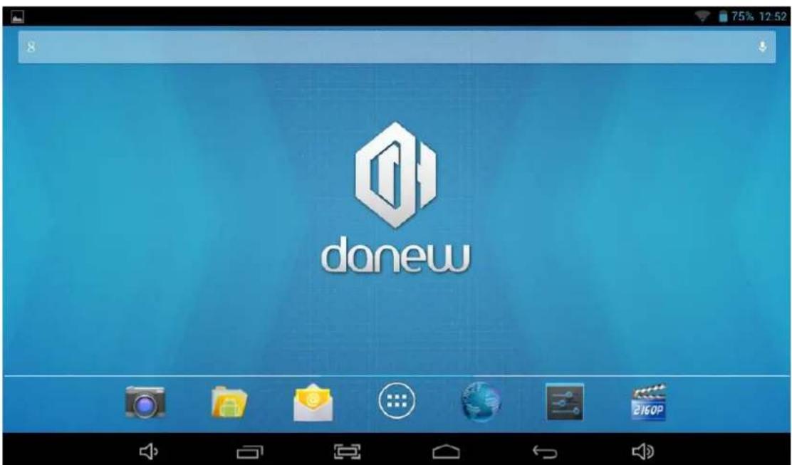 DANEW i1012 - Ecran d'accueil et paramètres - 1