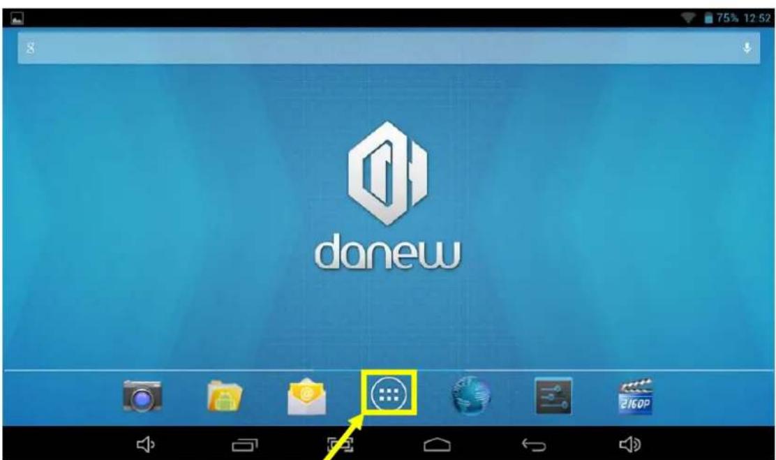 DANEW i1012 - Utilisation de l'écran d'accueil - 2