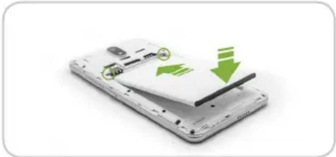 DANEW Konnect 504 - Installer la carte SIM, la carte mémoire, et la batterie. - 2