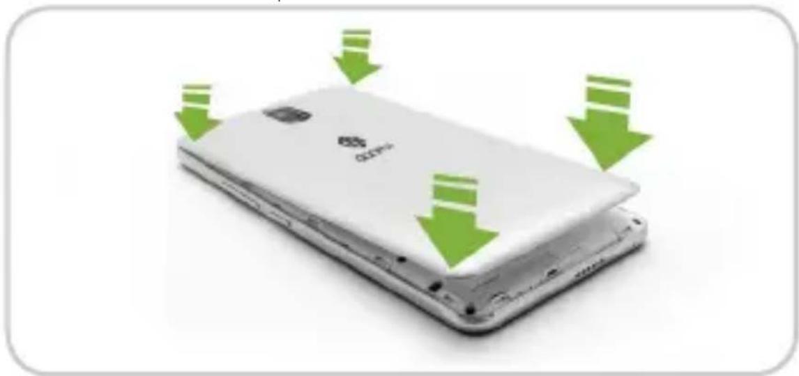 DANEW Konnect 504 - Installer la carte SIM, la carte mémoire, et la batterie. - 3