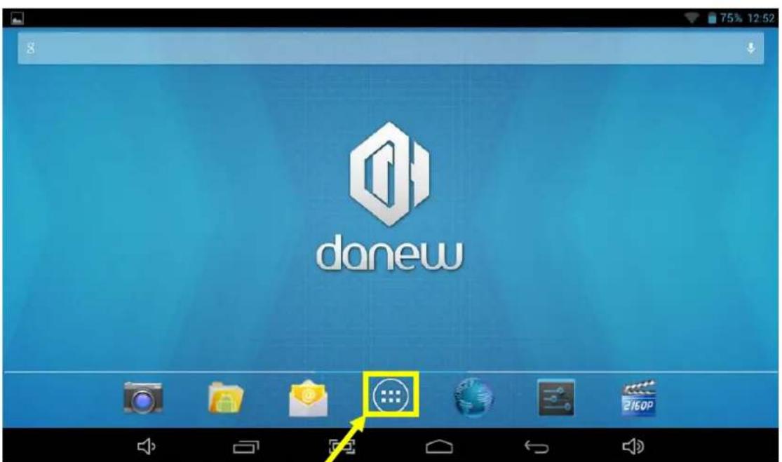 DANEW Dslide 750 - Utilisation de l'écran d'accueil - 2