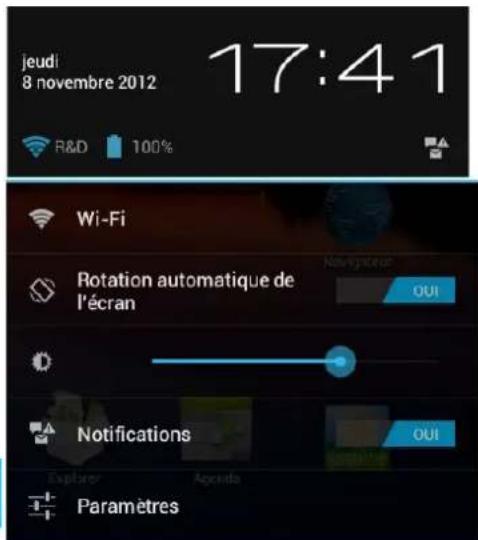 DANEW Dslide 972 - Utiliser le volet des raccourcis - 3