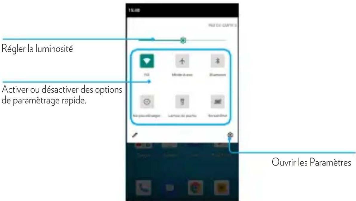 DANEW K509 - Volet des raccourcis - 2