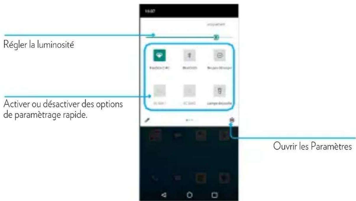 DANEW K556 - Volet des raccourcis - 2