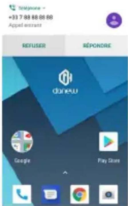 DANEW Konnect 402 - Répondre à un appel - 2