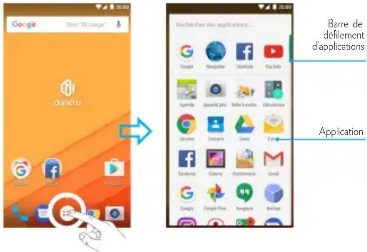 DANEW K504 - LISTE DES APPLICATIONS - 1