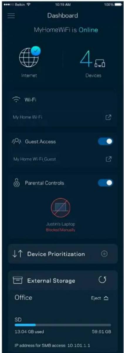 LINKSYS Hydra Pro 6 MR5500 - Панель мониторинга - 1