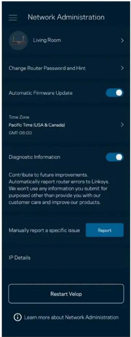 LINKSYS Hydra Pro 6 MR5500 - Hálózati/router adminisztráció - 1