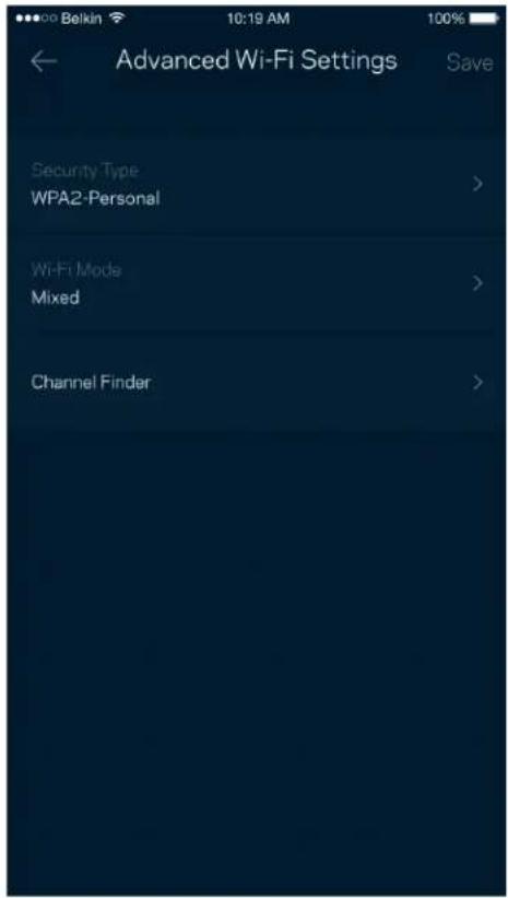 LINKSYS Hydra Pro 6 MR5500 - Расширенные настройки Wi-Fi - 1