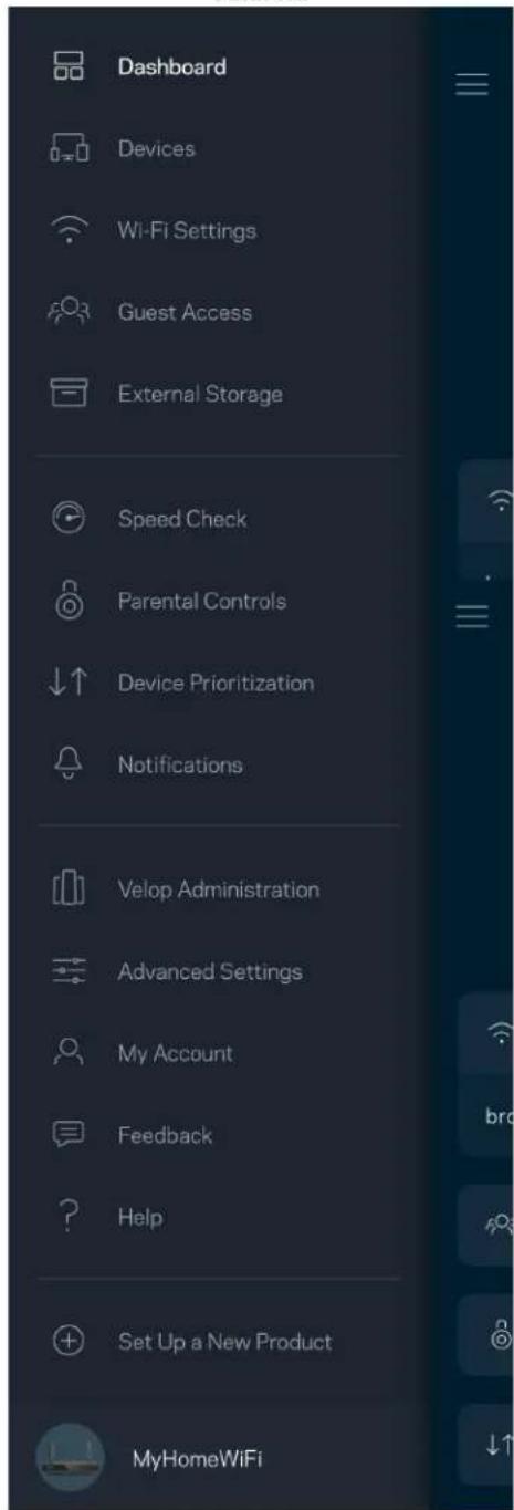 LINKSYS Hydra Pro 6 MR5500 - Glavni meni - 1