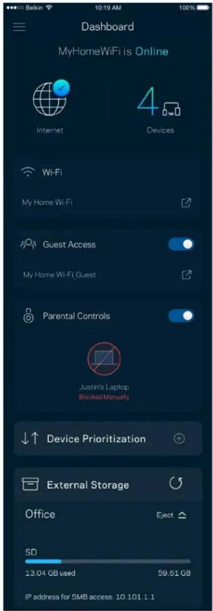 LINKSYS Hydra Pro 6 MR5500 - Tablou de bord - 1