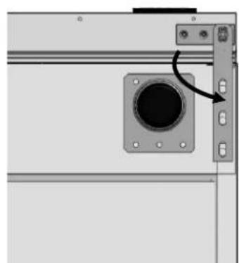 Scancool GUF600W - Changing the door opening direction - 5