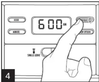 HAMILTON BEACH 47650F - Programmation (Pour le côté 1 tasse OU le côté verseuse) - 4