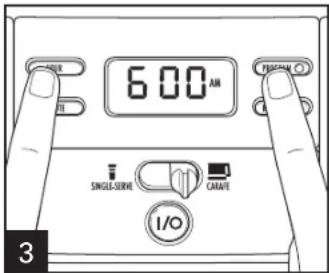 HAMILTON BEACH 47650F - Programmation (Pour le côté 1 tasse OU le côté verseuse) - 3