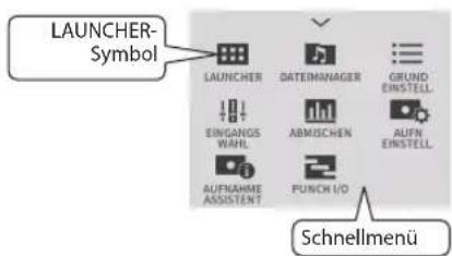 TASCAM Portacapture X6 - ■um LAUNCHER zurückkehren - 2