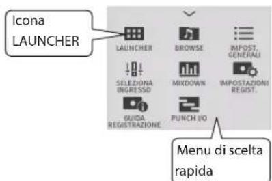 TASCAM Portacapture X6 - Ritorno alla schermata LAUNCHER - 2