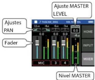 TASCAM Portacapture X6 - Paso 3: Ajuste del mezclador - 2
