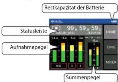TASCAM Portacapture X6 - ■ine Aufnahme-App starten - 3