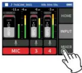TASCAM Portacapture X6 - Paso 3: Ajuste del mezclador - 1