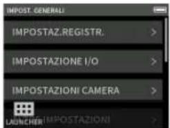 TASCAM Portacapture X6 - Schermata IMPOST. GENERALI - 1
