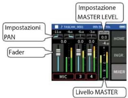 TASCAM Portacapture X6 - Procedura 3: impostare il mixer - 2