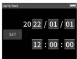 TASCAM Portacapture X6 - Setting the date and time - 1
