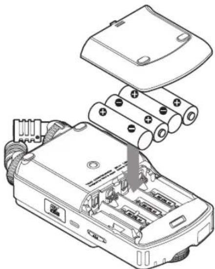 TASCAM Portacapture X6 - Using AA batteries - 1