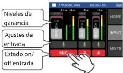 TASCAM Portacapture X6 - Paso 2: Ajuste de los niveles de entrada - 2