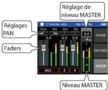 TASCAM Portacapture X6 - Procédure 3 : régler le mixage - 2