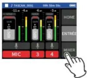 TASCAM Portacapture X6 - Procédure 3 : régler le mixage - 1