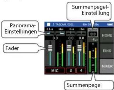 TASCAM Portacapture X6 - ■ktion 3: Mischeinstellungen vornehmen - 2