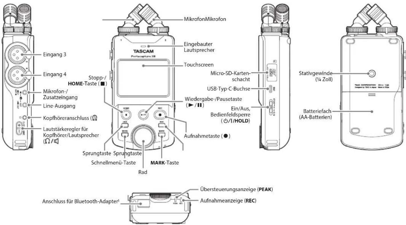 TASCAM Portacapture X6 - Informationen zum Kundendienst von Tascam - 1