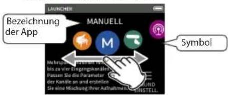 TASCAM Portacapture X6 - ■ine Aufnahme-App starten - 1