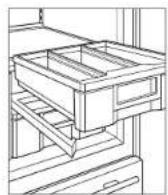 Sub-Zero CL4850SO - To reposition a refrigerator drawer divider: - 1