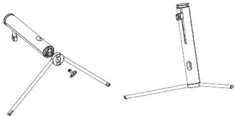 LC-Power M34UWQHD165C - Installazione del supporto - 1