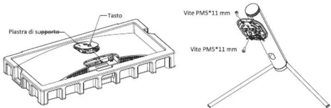 LC-Power M34UWQHD165C - Installazione del supporto - 2