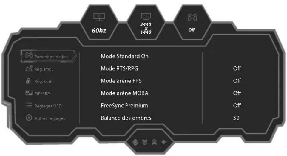 LC-Power M34UWQHD165C - OSD - 2