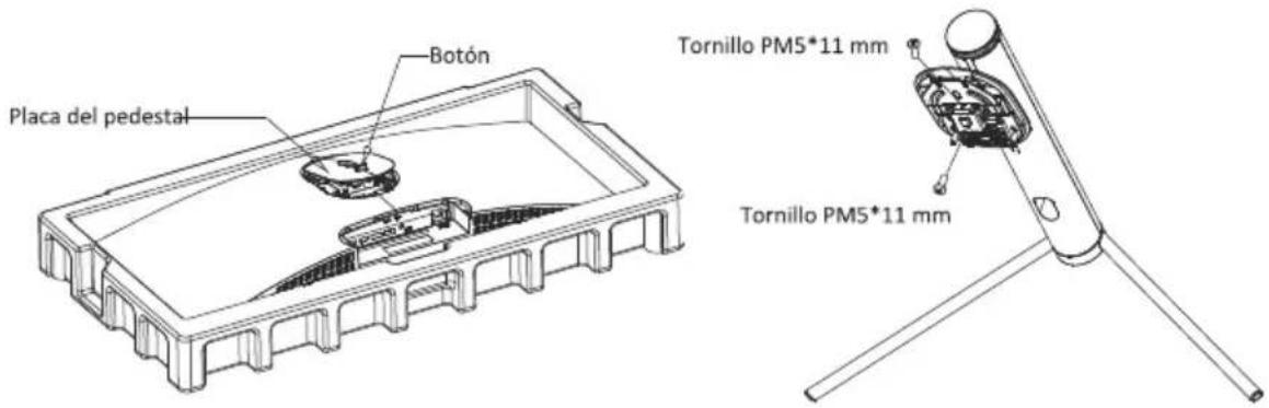 LC-Power M34UWQHD165C - Instalación del pedestal - 2