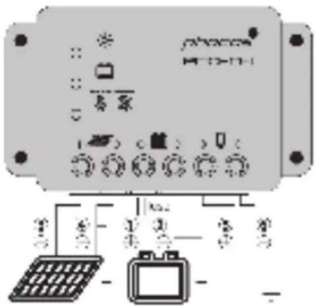 Phocos ECONT - Raccorder le régulateur - 1