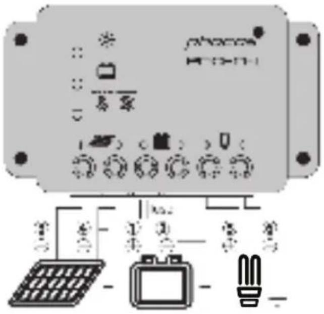 Phocos ECONT - Conectar el controlador - 1